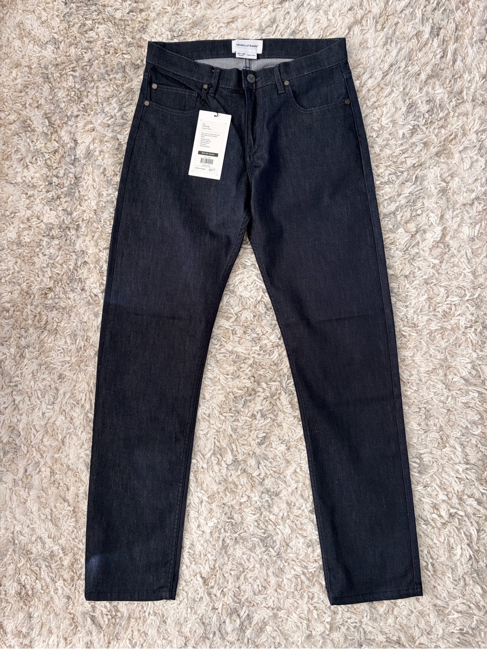 Ministry of Supply Men’s Chroma Denim Pant - Deep Indigo Size 30W x 32L (NWT)